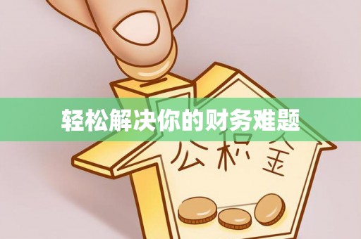 桓仁轻松解决你的财务难题