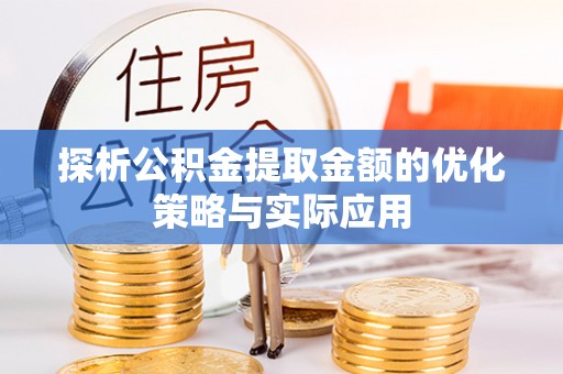 桓仁探析公积金提取金额的优化策略与实际应用