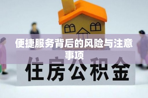 桓仁便捷服务背后的风险与注意事项
